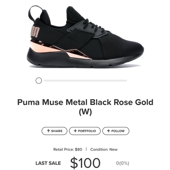 puma muse x2 metallic black